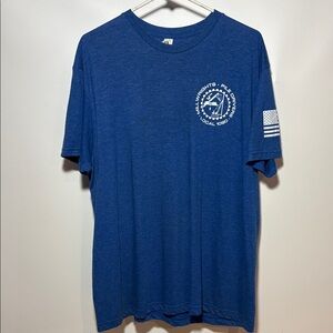 Blue Graphic Crewneck T-Shirt